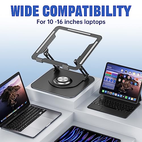 JOYEKY Tower Laptop Stand 768492457312 Tabletop Aluminum Foldable Portable Grey