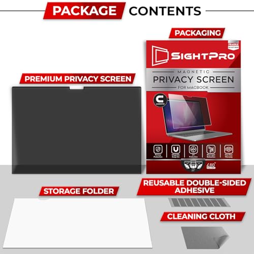 SightPro 14 Inch SP-PSM14MP21 Privacy Screen HD 14.2" Anti-Spy Magnetic Filter