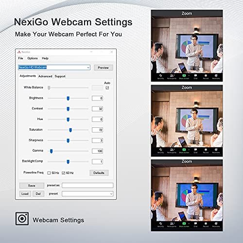 NexiGo 1080P N930AF Compact USB Webcam