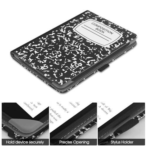 HGWALP 6in Universal Case HG-KS6-CB Composition Book Style E-Reader Cover