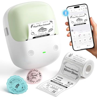 NIIMBOT B2 2 Inch Thermal Label Maker Portable Bluetooth Monochrome Printer