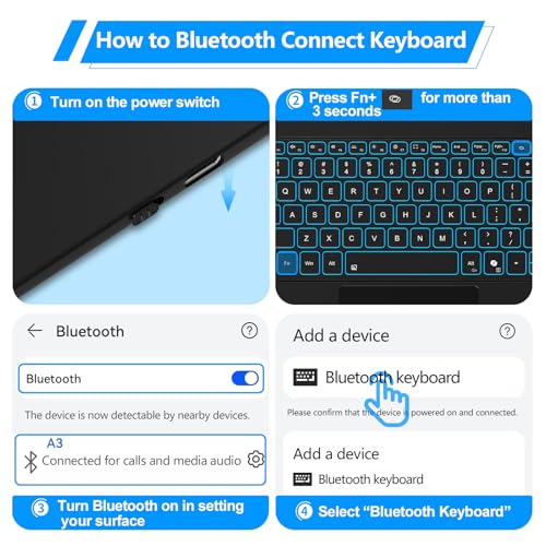 Foeytaody Flexible Bluetooth Keyboard K97 Mechanical QWERTY 88-Key Black for Windows 11