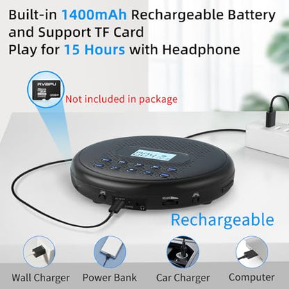 Arafuna 5.5" CD5189B Portable CD Player 2 Channels - AUX & USB Connectivity - 1 Disc Capacity - MP3 Support