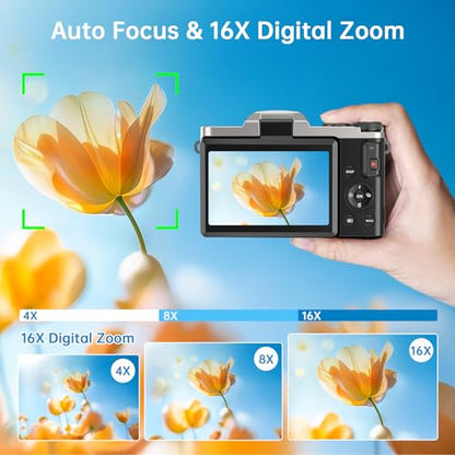AUREAPIX Compact Digital Camera DC103 64MP 4K 16:9 CMOS