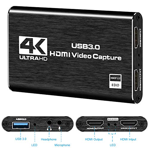 Rybozen 4K USB Capture Card V316B-FR 4K 60Hz AV Output Video Capture Device