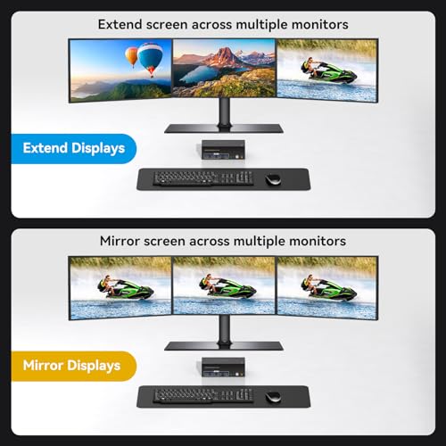 ATLAHET 5.85 x 2.5 x 1.9 inches SW232-2 8K 60Hz KVM Switch HDMI+DP 1.4