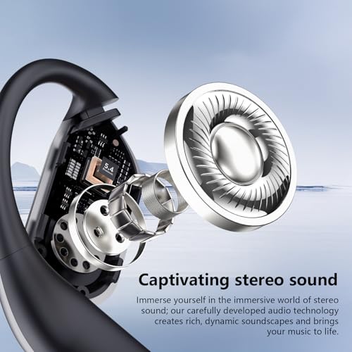 Aurotlu Q16-H3 Open Ear Bluetooth Headphones Wireless Connectivity 60H Playtime IPX7 Ergonomic Design