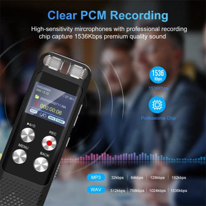 G 2 Inches L87 USB Voice Recorder with 48GB Memory Storage, Built-in Microphone