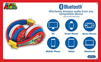 eKids 1 Count MO-B52.EXV21OL Wireless Portable Bluetooth Headphones for Children