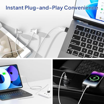 Elebase USB-C Female to Type A Male Adapter (4-Pack)