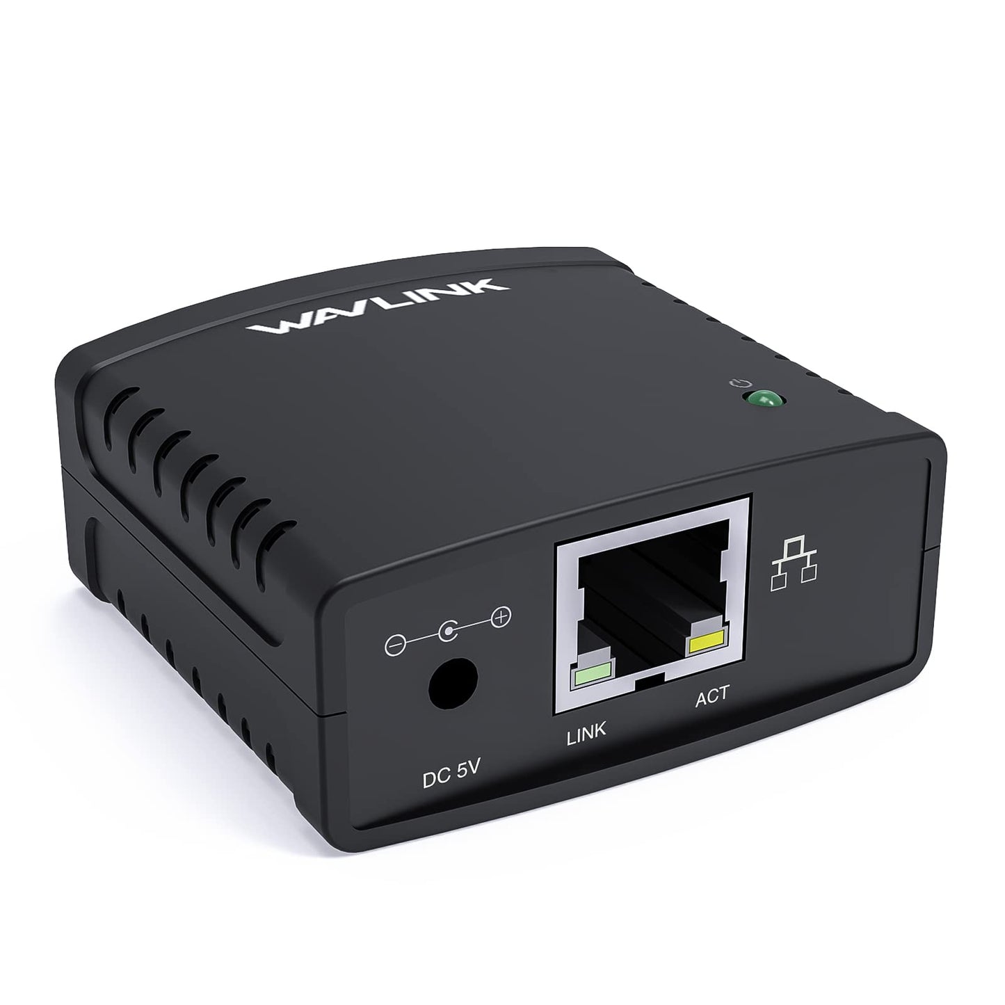 WAVLINK 8.43 x 5.87 x 2.1 inches 8.6 Ounces USB 2.0 Network Print Server LPR Print Protocol 10/100Mbps