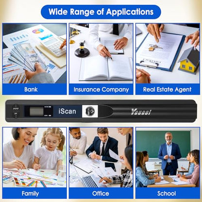 ANNCARY A4 Portable Scanner B089DGLY9B 900DPI CIS USB Document Scanner