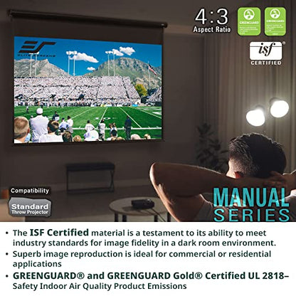Elite Screens 120-Inch M120UWH2 Matte Pull Down Projection Screen