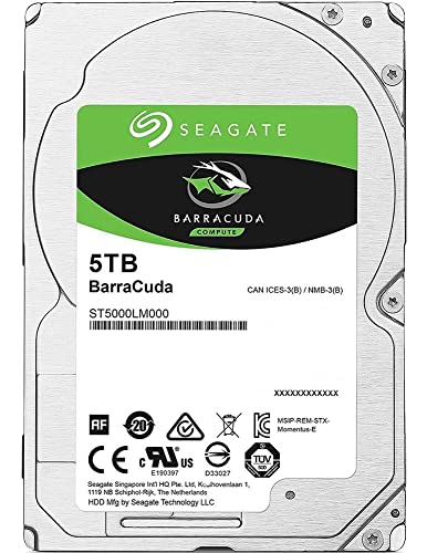 Seagate 5TB ST5000LM000 SATA 6Gb/s 5400 RPM 128MB Cache 2.5-Inch Internal Hard Drive