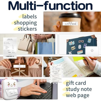 Sumuyo Mini Portable Printer NEWC901 Monochrome 203 DPI Thermal Paper Printer