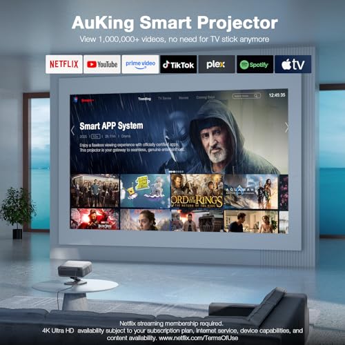 AuKing 3500 ANSI H10 1920x1080 LCD Desktop Projector