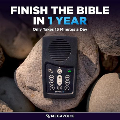 MEGAVOICE 1.77" NIVA-Solar MP3 Audio Bible, 4GB Storage, USB Connectivity, Audio Playback