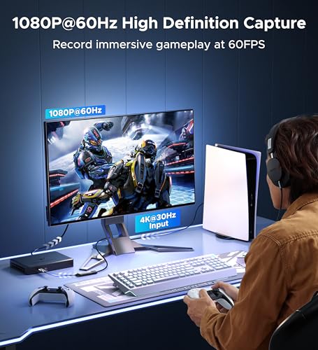 Warrky 2-in-1 USB 3.0 Capture Card WARRKY-AV-CC03 1080p 60FPS HDMI
