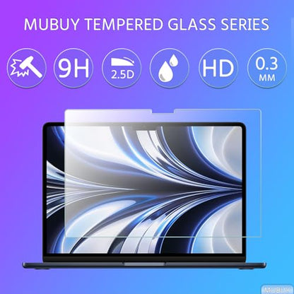MUBUY-GOL 13.6 Inch MacBook Air Screen Protector (Models A3449/A3240/A3113/A2681) 9H Hardness