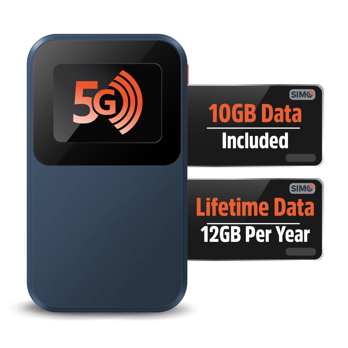 SIMO Solis Edge S5G25 5G Wireless Hotspot No Modem Needed Wi-Fi 6 1000 Mbps