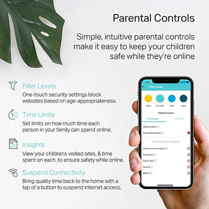 TP-Link Deco S4(3-Pack) Dual-Band 802.11ac Whole Home WiFi System, 1200 Mbps, Ethernet Connectivity, 5500 Sq. Ft. Coverage