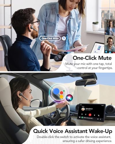 Bravego A6 Bluetooth Headset V6.0 Open Ear Wireless Earpiece
