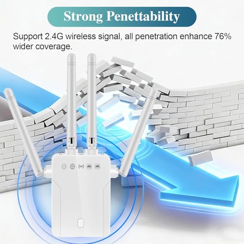 JOYOCHO Wireless WiFi Extender 802.11n Data Transfer Rate 300 Mbps 2.4GHz