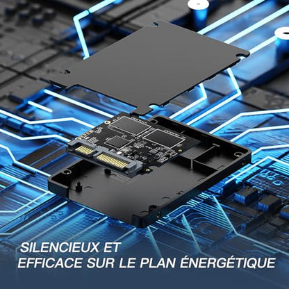 KingSpec 1TB 2.5" SATA Internal Solid State Drive, SATA III 6Gb/s, 3D NAND Flash, Model P3-1TB
