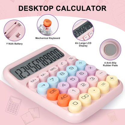 DANRONG 4 Inch CA07 12-Digit LCD Business Calculator