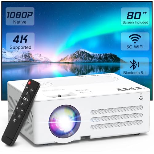 TMY 80 Inch V88 1920x1080 4K Supported LCD Projector