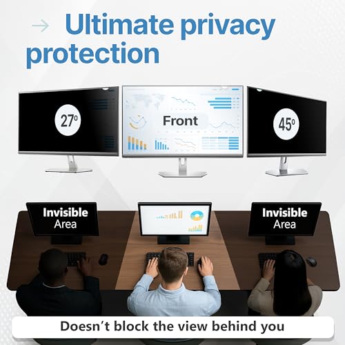 VINTEZ 21.5 Inch Computer Privacy Screen Filter Model VIN-102-21.5-BS