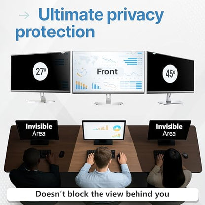 VINTEZ 21.5 Inch Computer Privacy Screen Filter Model VIN-102-21.5-BS