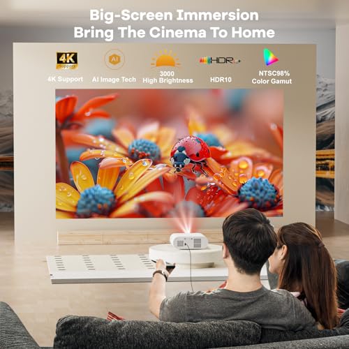 Sovboi E30Max Portable Projector 1080P 4K Support LCD Projector 35000 Lumen