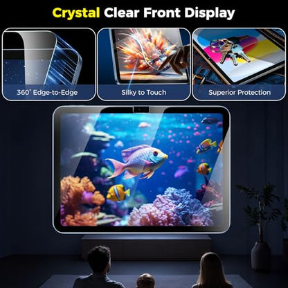 JSUSOU 10.9 Inches Compatible iPad 10th Generation Tempered Glass Screen Protector - 9H Hardness