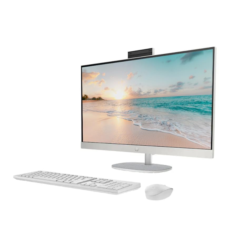 HP 27" All-In-One Desktop Computer Ryzen 5 7520U 1920x1080 IPS LED