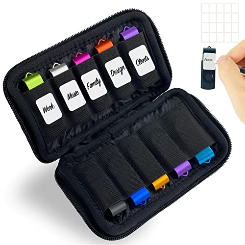 JBOS 43g Neoprene PC08SB Black USB Flash Drive Storage Case