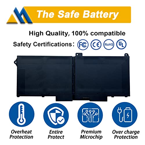 Mobik RJ40G 3941mAh Lithium-Ion Laptop Battery for Latitude 14 5420, Latitude 15 5520, Precision 15 3560