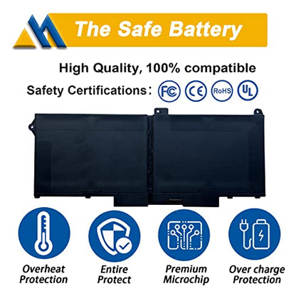 Mobik RJ40G 3941mAh Lithium-Ion Laptop Battery for Latitude 14 5420, Latitude 15 5520, Precision 15 3560