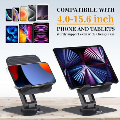 OCYCLONE 4.72 x 4.72 x 1.02 inches TAB-HOL01 Adjustable Foldable Tablet Stand Compatible with iPad and Other Devices