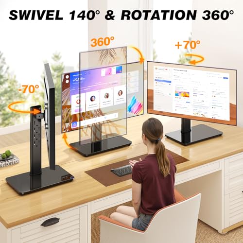 TAVR Single Monitor Stand Model 1 VESA Mount 75x75mm 100x100mm Black