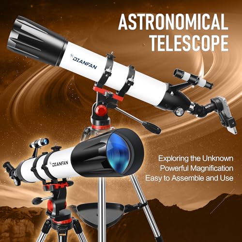 Dianfan 90mm 90800 800mm Manual Focus Altazimuth Telescope