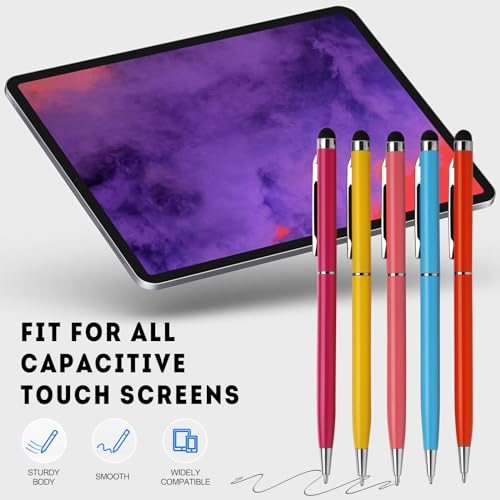 FIRCRE 15 Pack Stylus Pens Compatible with Laptop, Smartphone, Tablet