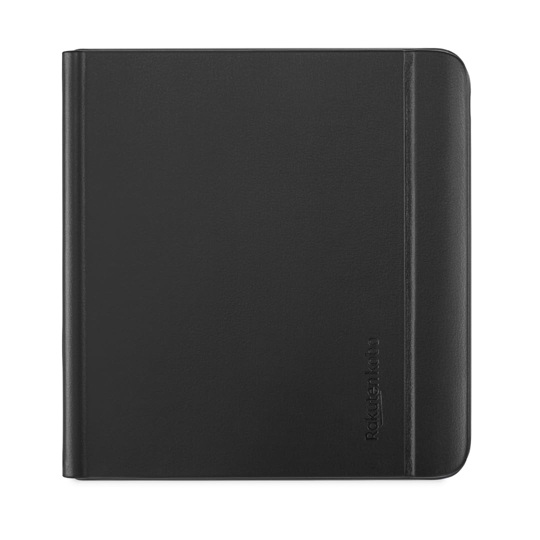 Kobo 7 Inch Libra Colour N428-AC-BK-N-PU Case with User Manual, Slim Fit, Recycled Material, Floral/Transportation Theme, Black