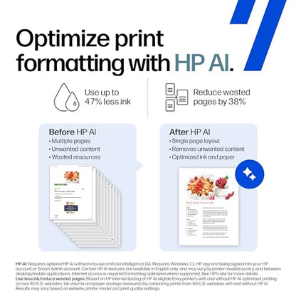 HP Envy 6155 Inkjet Printer C2WR7A Color Wireless Multifunction Printer