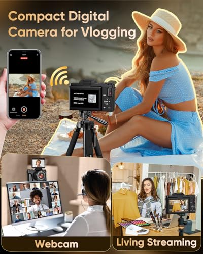 FACLAM 3 Inches DC103 64 MP Auto Focus 30 fps CMOS Compact Digital Camera