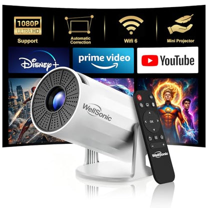 WellSonic 4.05" X8 Max 1280 x 720 200 ANSI Lumens LED Projector
