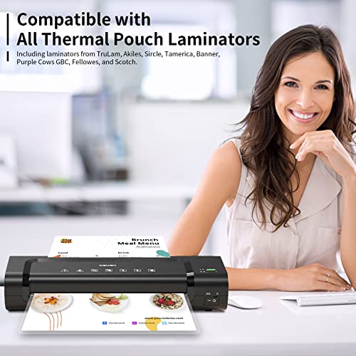 PAPRMA 5 Mil Thermal Laminating Sheets 30 Count 9" x 11.5" for 8.5" x 11" Documents