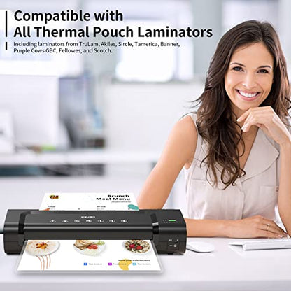 PAPRMA 5 Mil Thermal Laminating Sheets 30 Count 9" x 11.5" for 8.5" x 11" Documents