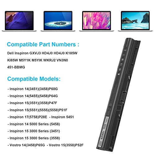 Futurebatt M5Y1K 2200mAh 14.8V Lithium Ion Laptop Battery