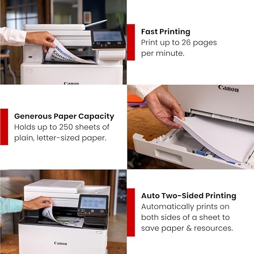 Canon 18.2"D x 16.8"W x 15.7"H Color imageCLASS MF662C016 600x600 dpi 26 ppm Laser Printer